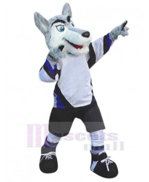 Husky Dog Mascot Costume Animal in Sport Clothes