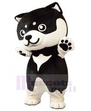 Baby White and Black Dog Mascot Costume Animal