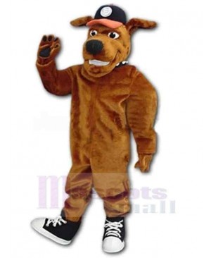 Brown Plush Dog Professional Muttnik Mascot Costume Animal Adult