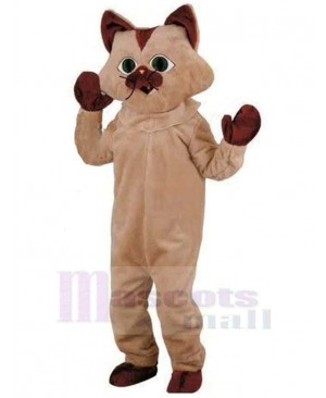 Funny Brown Cat Mascot Costume Animal Halloween