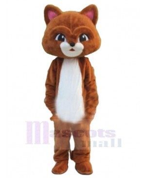 High Quality Cute Brown Cat Mascot Costume Animal