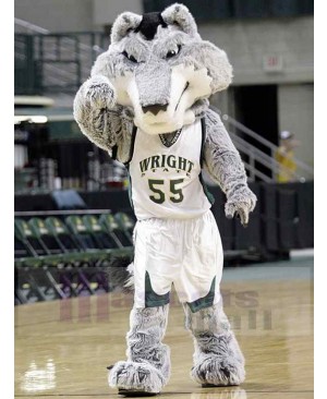College Fierce Strong Wolf Mascot Costume Animal