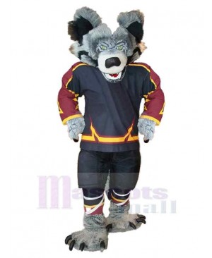 Superb Cool Wolf Mascot Costume Animal Adult