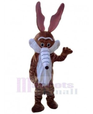Antic Wolf Mascot Costume Animal with Long Ears and Nose