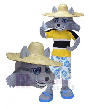 Leisure Wolf Mascot Costume Animal Adult