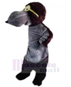 Long Mouth Wolf Mascot Costume Animal with Yellow Glasses