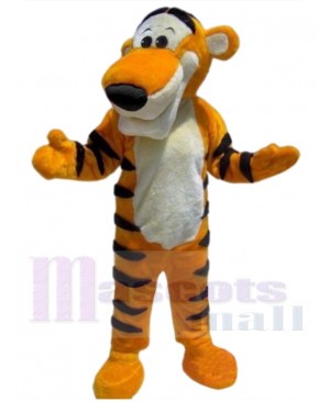 Orange Tiger Mascot Costume Animal with Black Nose