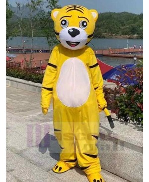 Yellow Tiger Outdoor Mascot Costume Animal
