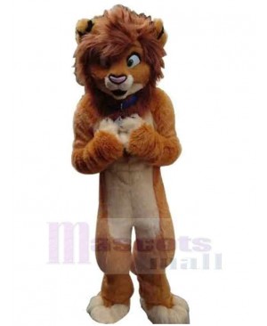 Funny Brown Lion Mascot Costume Animal