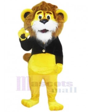 Cute Yellow Lion Mascot Costume Animal