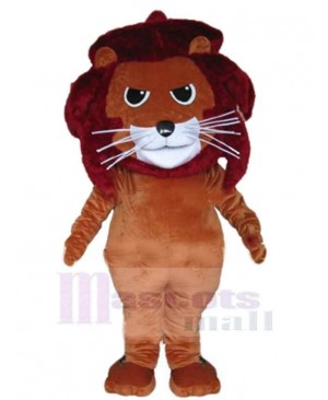 Angry Brown Lion Mascot Costume Animal