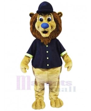 Blue Nose Baseball Lion Mascot Costume Animal