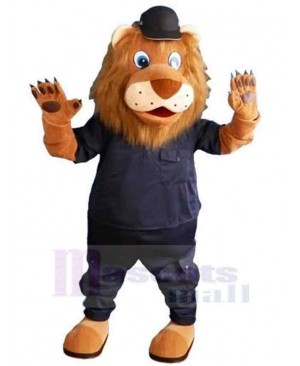 Sheriff Lion Mascot Costume Animal