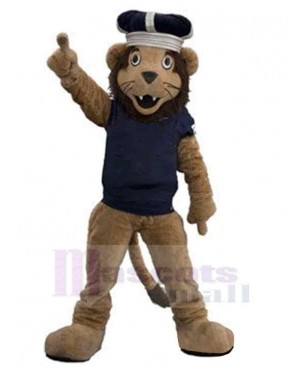 Smart Brown Lion Mascot Costume Animal