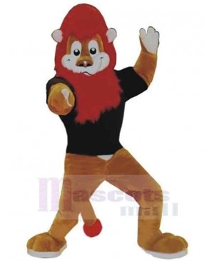 Red Mane Lion Mascot Costume Animal