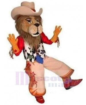 Cowboy Lion Mascot Costume Animal