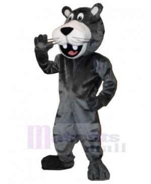 Happy Black Panther Mascot Costume Animal