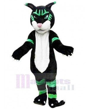Green Striped Panther Mascot Costume Animal