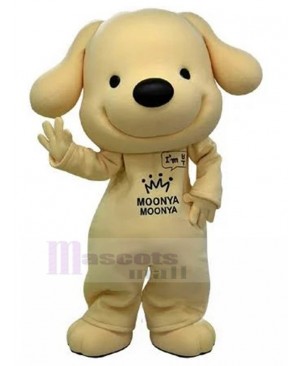 Cute Yellow Golden Retriever Puppy Dog Mascot Costume Animal