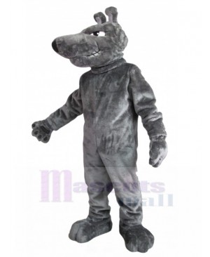 Fierce Grey Wolf Dog Mascot Costume Animal