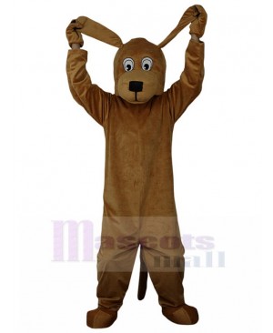 Long Ears Brown Dog Mascot Costume Animal