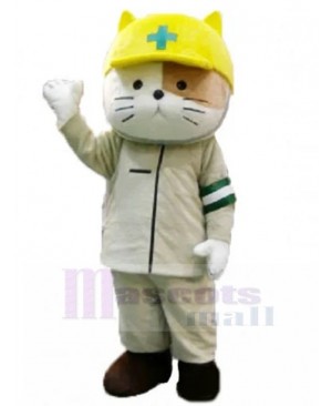 Doctor Cat Kitty Mascot Costume Animal
