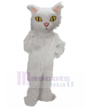 Yellow Eyes Long-haired Persian Cat Mascot Costume Animal