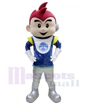 Cute Astronaut Boy Cosmonaut Mascot Costume People
