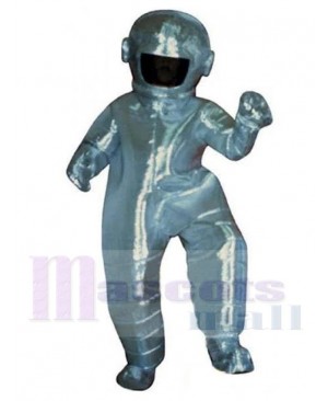 Astronaut Mascot Costume in Silver Space Suit People