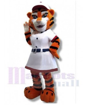 Baseball Tigress Tiger Mascot Costume Animal
