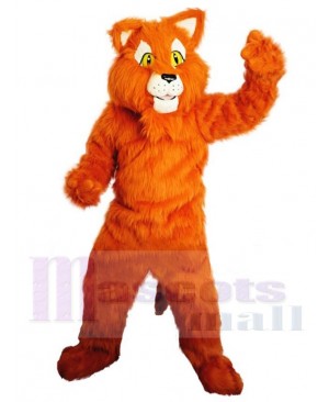 Friendly Orange Plush Tiger Mascot Costume Animal