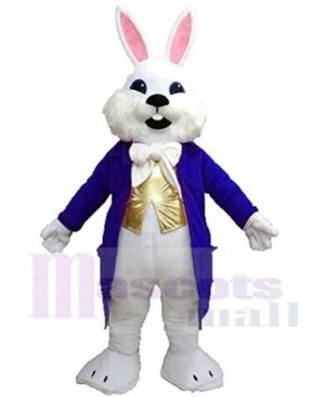 Blue Wendell Easter Bunny Mascot Costume Animal