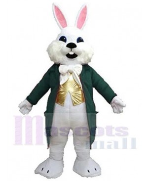 Dark Green Wendell Easter Bunny Mascot Costume Animal
