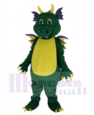 Cute Green Dragon Mascot Costume Animal