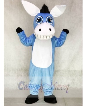 Cute Blue Donkey Mascot Costumes Animal