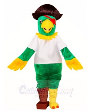 Green Pirate Parrot Mascot Costumes Bird Animal