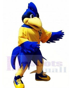 Motion Blue Rooster Big Bird Mascot Costume 