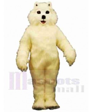 White Dog Mascot Costume 