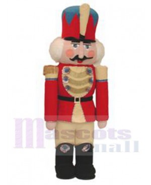 Military Officer Nutcracker Mascot Costume Cartoon