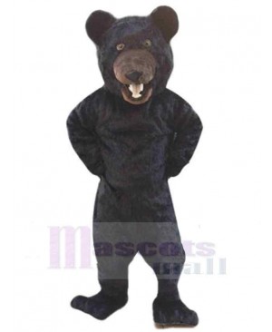 Ugly Black Bear Mascot Costume For Adults Mascot Heads