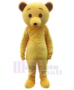 Cartoon Yellow Teddy Bear Mascot Costume For Adults Mascot Heads