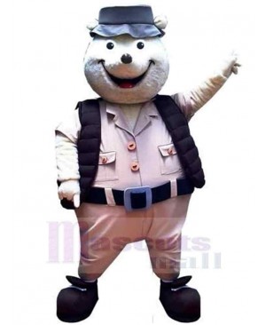 Friendly Cartoon Bear Mascot Costume For Adults Mascot Heads