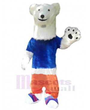 Sports Polar Bear Mascot Costume For Adults Mascot Heads