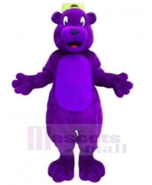 Smart Purple Bear Mascot Costume For Adults Mascot Heads