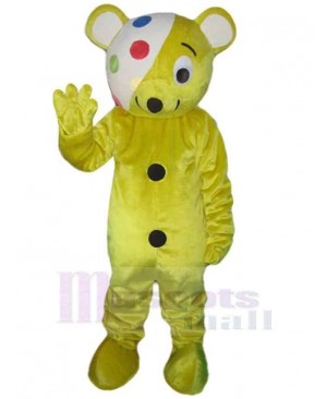 Yellow Bear Mascot Costume Animal