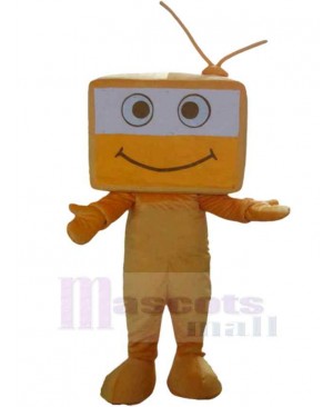 Orange TV Television Mascot Costume