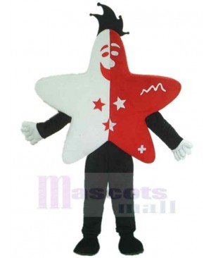 Red and White Star Mascot Costume