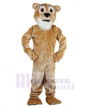 Yellow Brown Lion Mascot Costume Animal