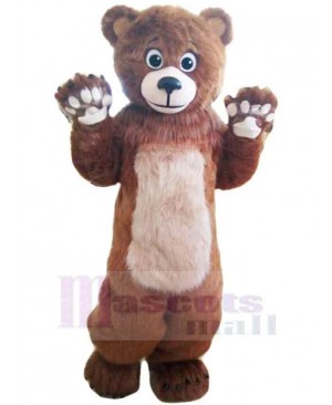 Naughty Brown Bear Mascot Costume Animal
