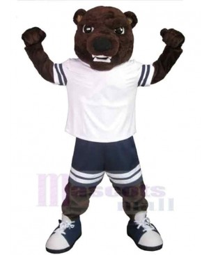 Power Team Bear Mascot Costume Animal
